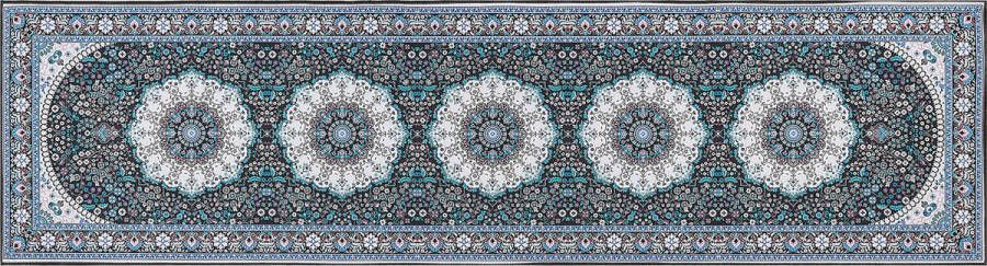 Beliani GEDIZ Loper tapijt Blauw 80 x 300 cm Polyester