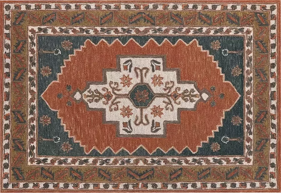 Beliani Vloerkleed wol meerkleurig 140 x 200 cm GELINKAYA - Foto 3