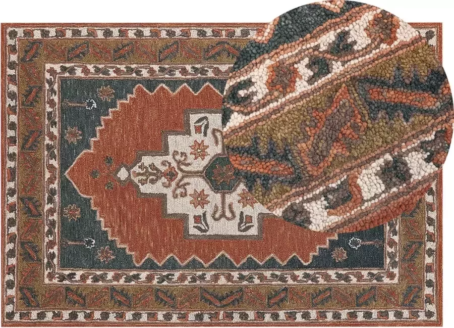 Beliani Vloerkleed wol meerkleurig 140 x 200 cm GELINKAYA - Foto 2