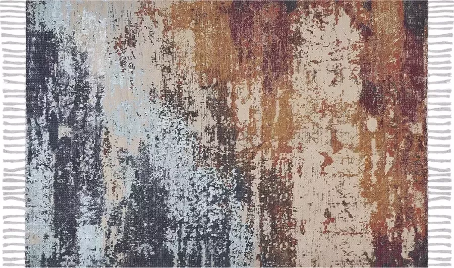 Beliani GERMENCIK Laagpolig vloerkleed Multicolor 150x230 cm Polyester - Foto 2