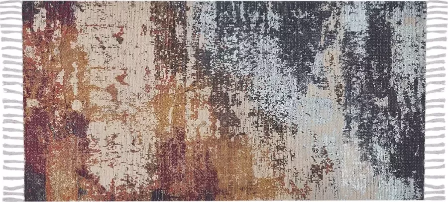 Beliani GERMENCIK Laagpolig vloerkleed Multicolor 80 x 150 cm Polyester - Foto 2