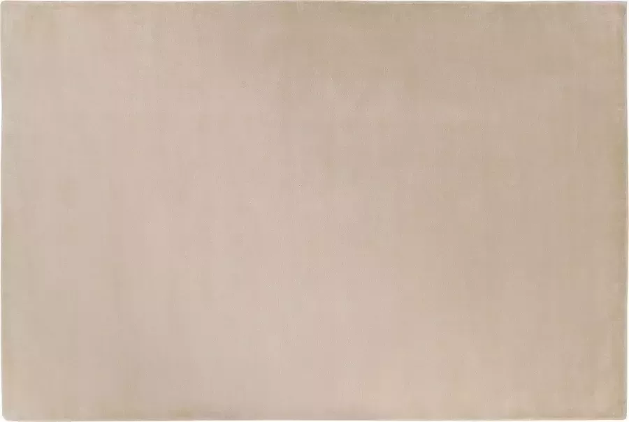 Beliani GESI II Laagpolig vloerkleed Beige 160 x 230 cm Viscose