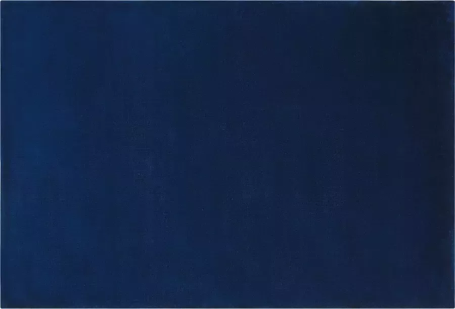 Beliani GESI II Laagpolig vloerkleed Marineblauw 160 x 230 cm Viscose