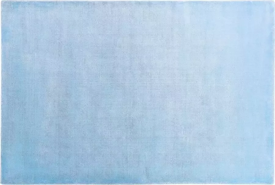 Beliani GESI II Laagpolig vloerkleed Blauw 160 x 230 cm Viscose - Foto 2