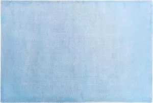 Beliani GESI II Laagpolig vloerkleed Blauw Viscose