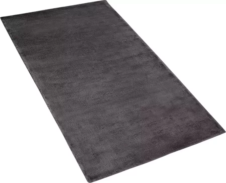 Beliani GESI II Laagpolig vloerkleed Donkergrijs 80 x 150 cm Viscose - Foto 2