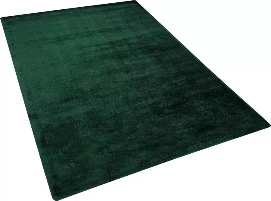 Beliani GESI II Laagpolig vloerkleed Groen 160 x 230 cm Viscose - Foto 2