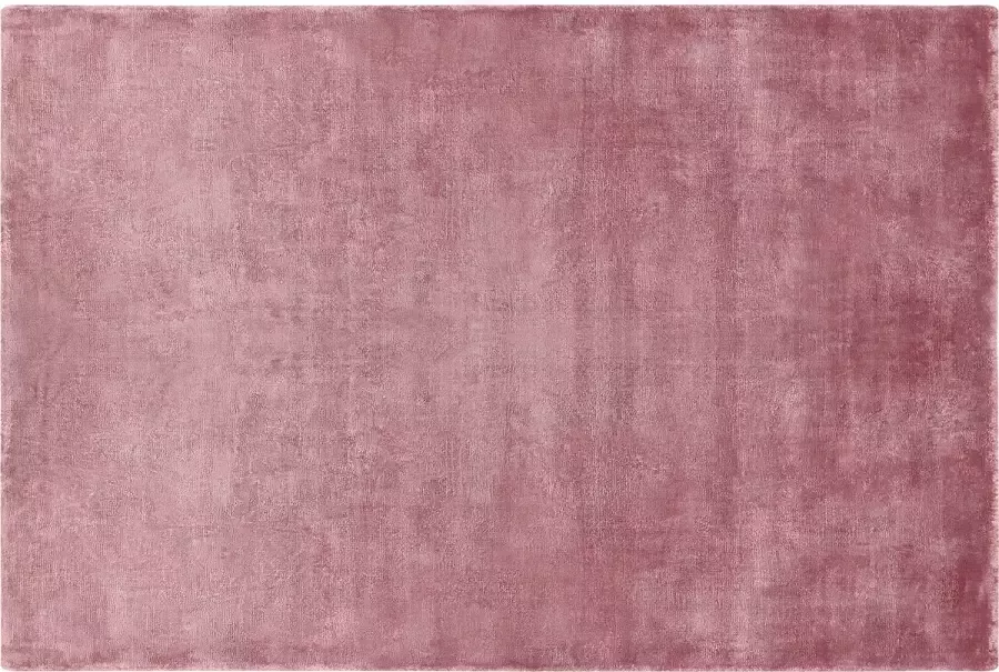 Beliani GESI II Vloerkleed Roze 160 x 230 cm Viscose