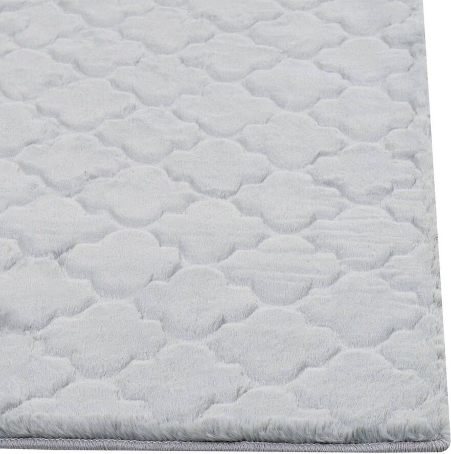 Beliani -GHARO-Hoogpolig vloerkleed-Lichtgrijs-80 x 150 cm-Polyester - Foto 2
