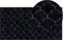 Beliani GHARO Shaggy vloerkleed Zwart 80 x 150 cm Polyester - Thumbnail 1
