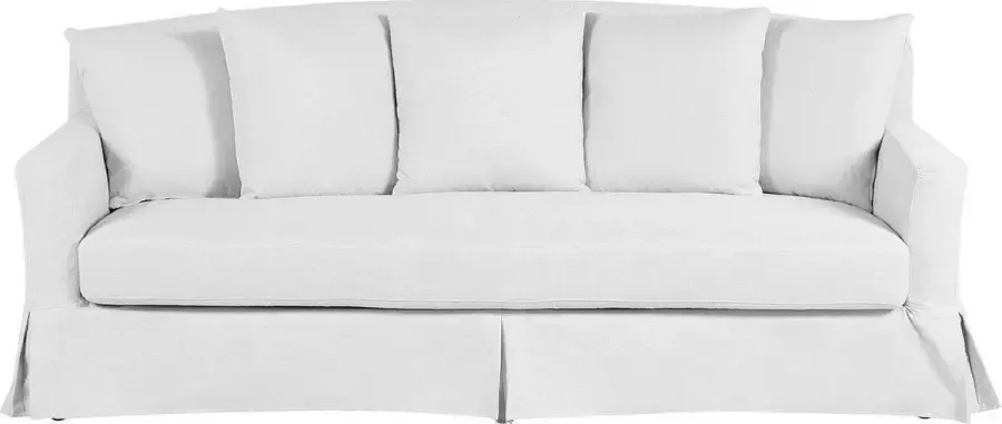Beliani GILJA Three Seater Sofa Wit Polyester - Foto 1