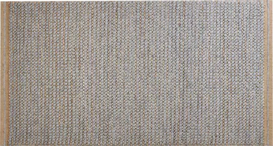 Beliani BANOO Vloerkleed Lichtbruin 80 x 150 cm Wol