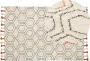 Beliani HAJIPUR Laagpolig vloerkleed Beige 160 x 230 cm Katoen - Thumbnail 3