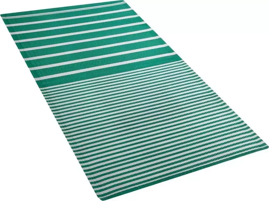 Beliani HALDIA Outdoor kleed Groen 90 x 180 cm Polypropyleen