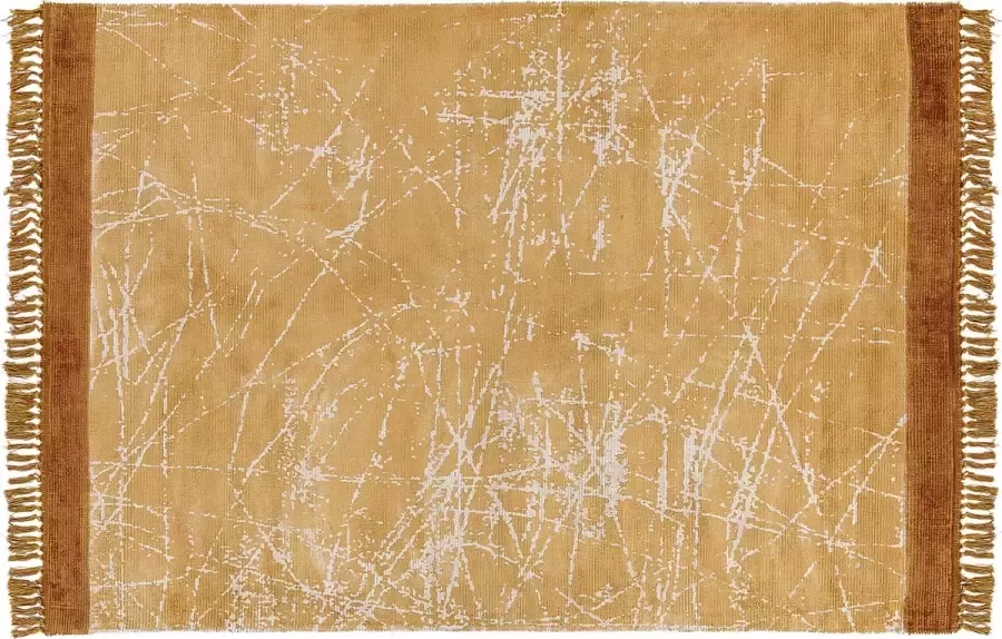 Beliani Vloerkleed viscose oranje 160 x 230 cm HANLI - Foto 2
