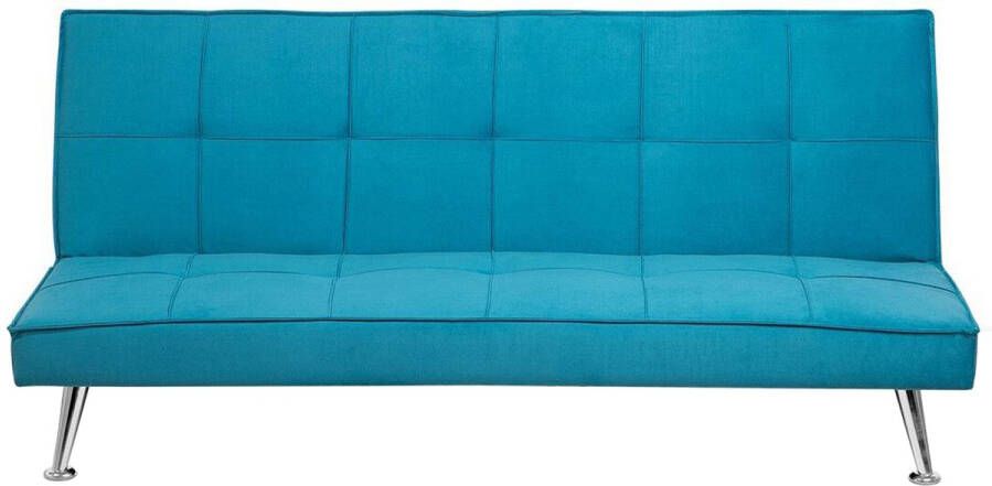 Beliani HASLE II Slaapbank 3-zits Blauw Polyester
