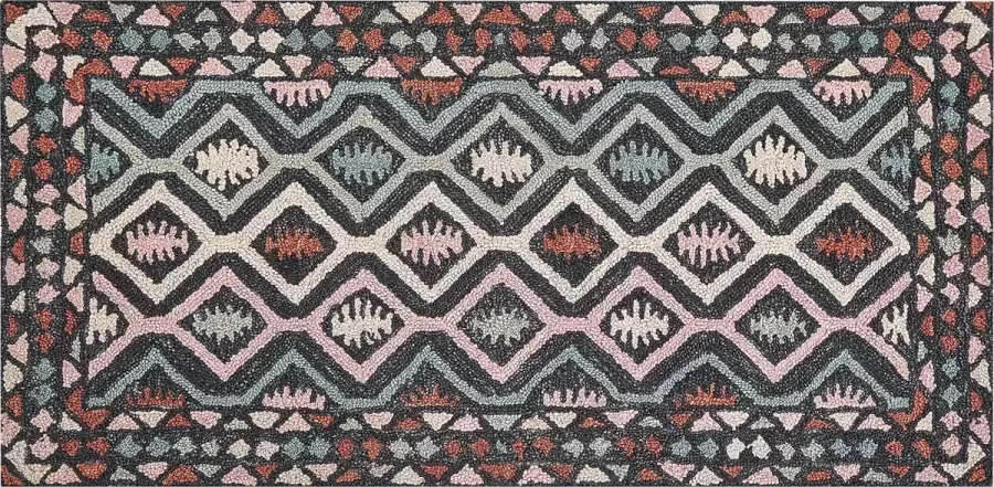 Beliani Vloerkleed wol meerkleurig 80 x 150 cm HAYMANA - Foto 3