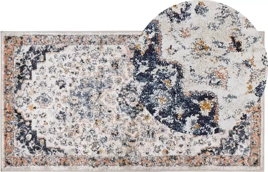Beliani HERMON Vintage vloerkleed Oranje 80 x 150 cm Polypropyleen
