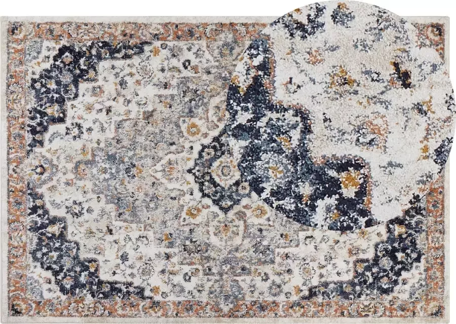 Beliani HERMON Vintage vloerkleed Oranje 200 x 300 cm Polypropyleen