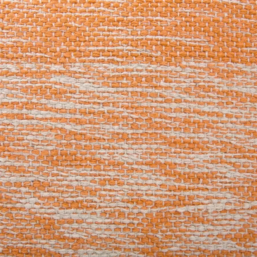 Beliani HIRRI Poef Oranje 40 cm Katoen - Foto 2