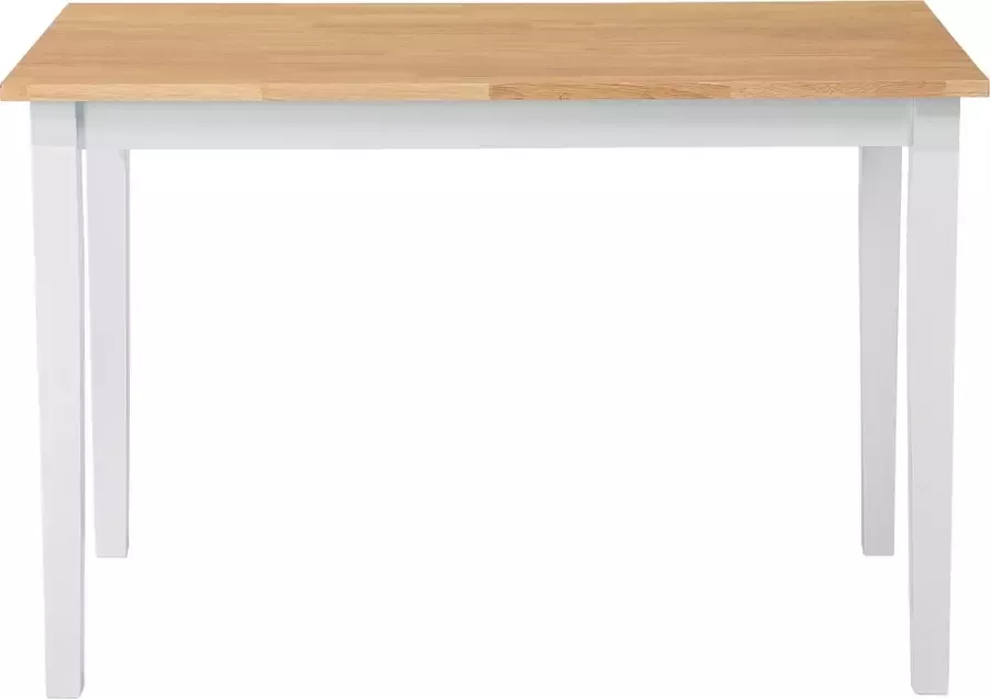 Beliani HOUSTON Eettafel-Lichte houtkleur-Rubberhout - Foto 1
