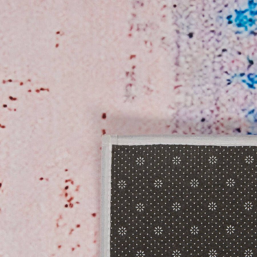 Beliani INEGOL Laagpolig vloerkleed Lichtblauw 160 x 230 cm Polyester