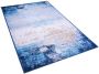 Beliani INEGOL Laagpolig vloerkleed Blauw 80 x 150 cm Polyester - Thumbnail 2
