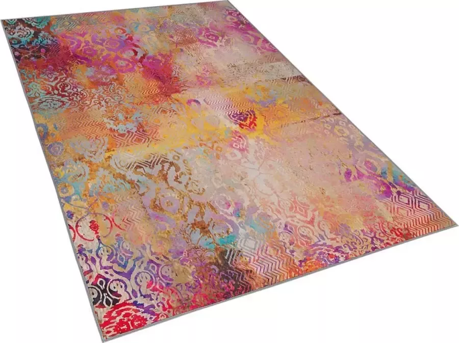 Beliani -ISPARTA-Laagpolig vloerkleed-Multicolor-140 x 200 cm-Polyester - Foto 2