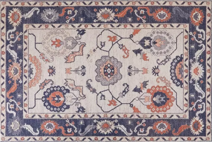 Beliani KABTA Laagpolig vloerkleed Multicolor 200 x 300 cm Katoen