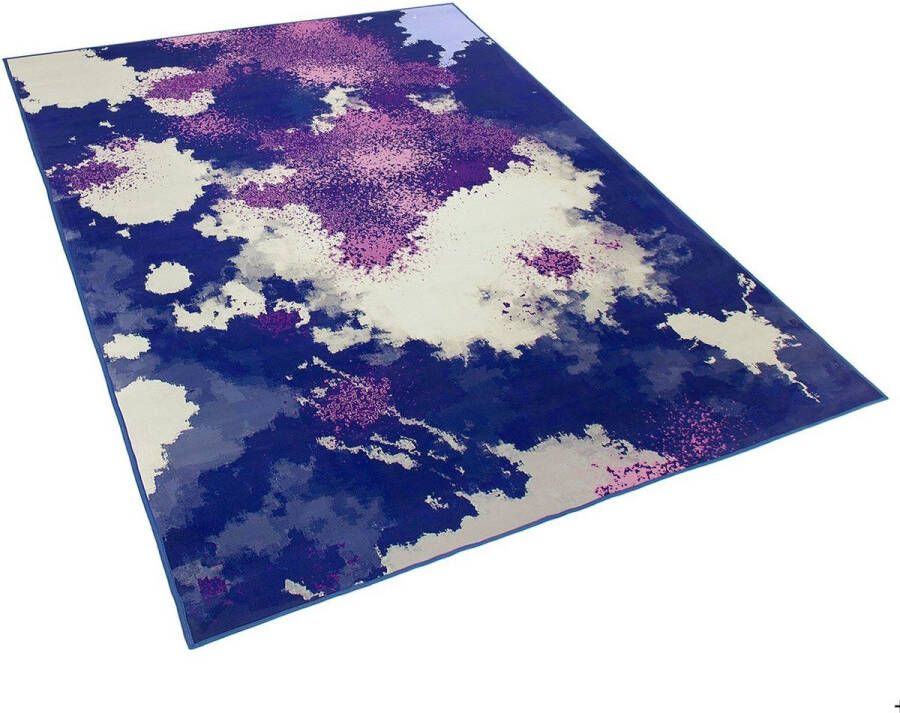 Beliani KADIRLI Laagpolig vloerkleed Multicolor 160 x 230 cm Polyester - Foto 1