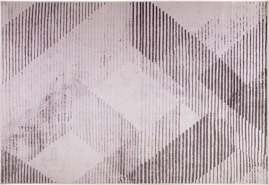 Beliani KALE Laagpolig vloerkleed Roze 140 x 200 cm Polyester - Foto 1