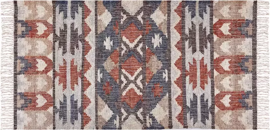 Beliani KALFA Jute vloerkleed Multicolor 80 x 150 cm Jute