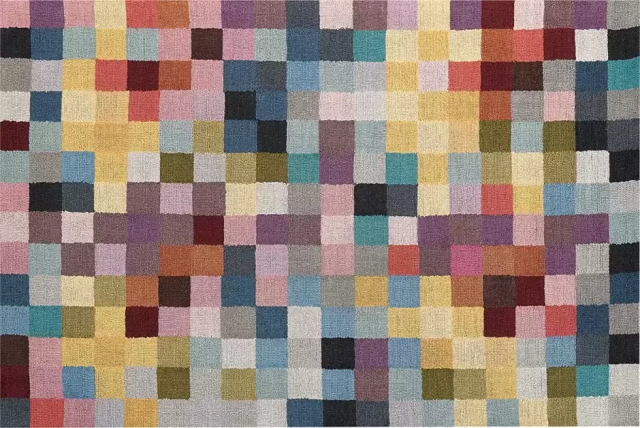 Beliani KANDIRA Vloerkleed Blauw 160 x 230 cm Wol - Foto 3