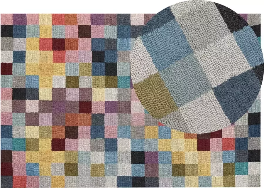Beliani KANDIRA Vloerkleed Blauw 160 x 230 cm Wol - Foto 2