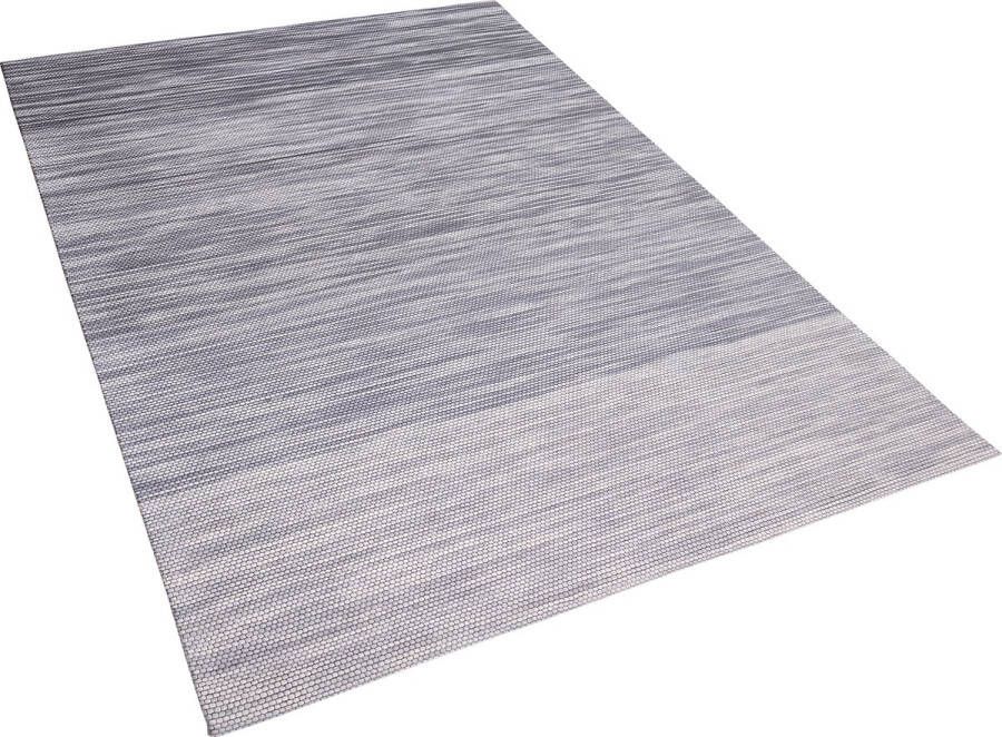 Beliani KAPAKLI Laagpolig vloerkleed Lichtgrijs 140 x 200 cm Wol