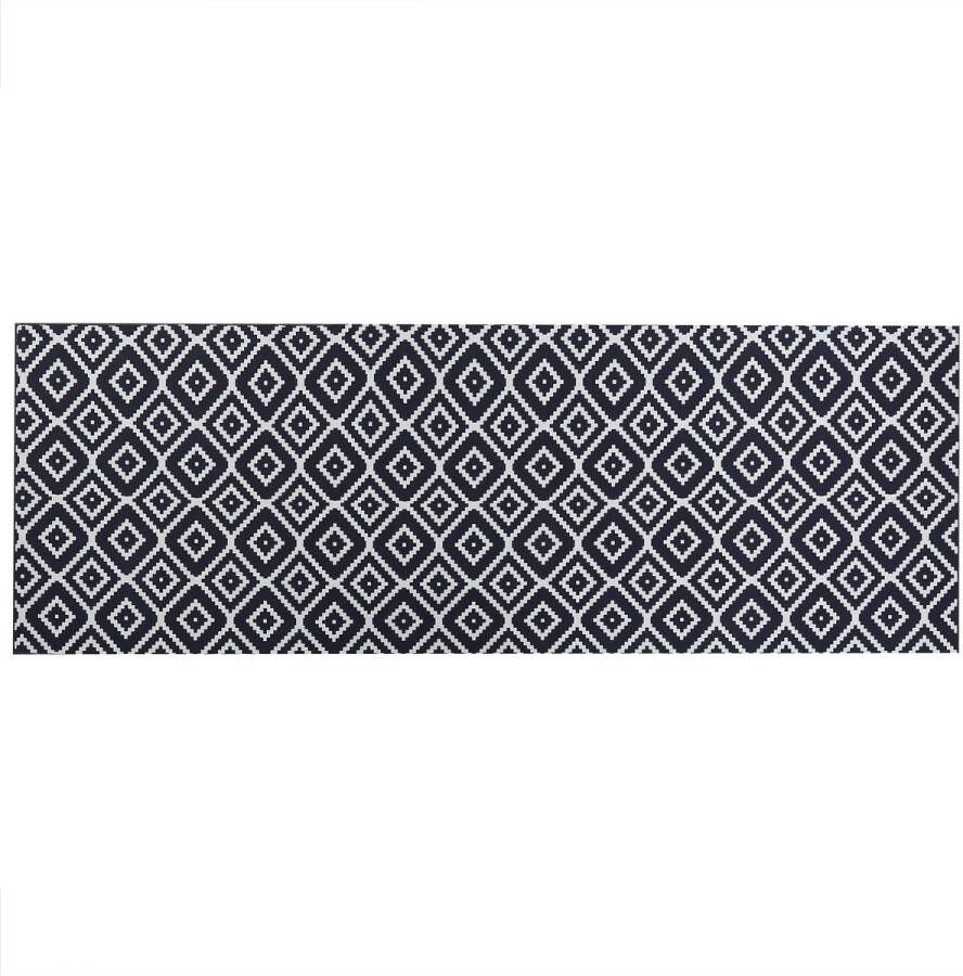 Beliani KARUNGAL Loper Zwart 70 x 200 cm Polyester - Foto 2