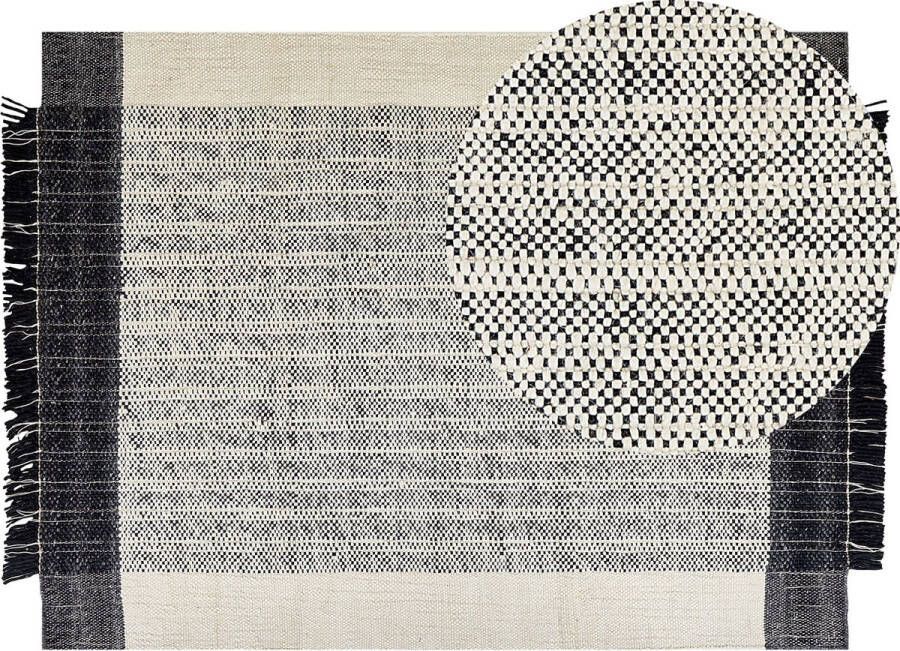 Beliani KETENLI Modern vloerkleed Wit 160 x 230 cm Wol