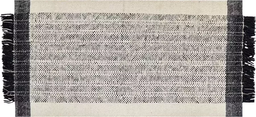 Beliani KETENLI Modern vloerkleed Gebroken wit 80 x 150 cm Wol - Foto 2