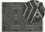 Beliani KHENIFRA Laagpolig vloerkleed Zwart 140 x 200 cm Katoen - Thumbnail 2