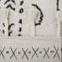 Beliani KHOURIBGA Laagpolig vloerkleed Wit 140 x 200 cm Katoen - Thumbnail 2