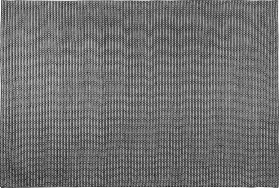 Beliani KILIS Laagpolig vloerkleed Donkergrijs 160 x 230 cm Wol - Foto 3