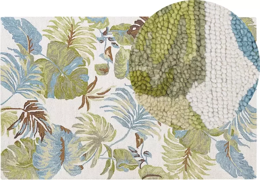 Beliani KINIK Vloerkleed Multicolor 160 x 230 cm Wol - Foto 2