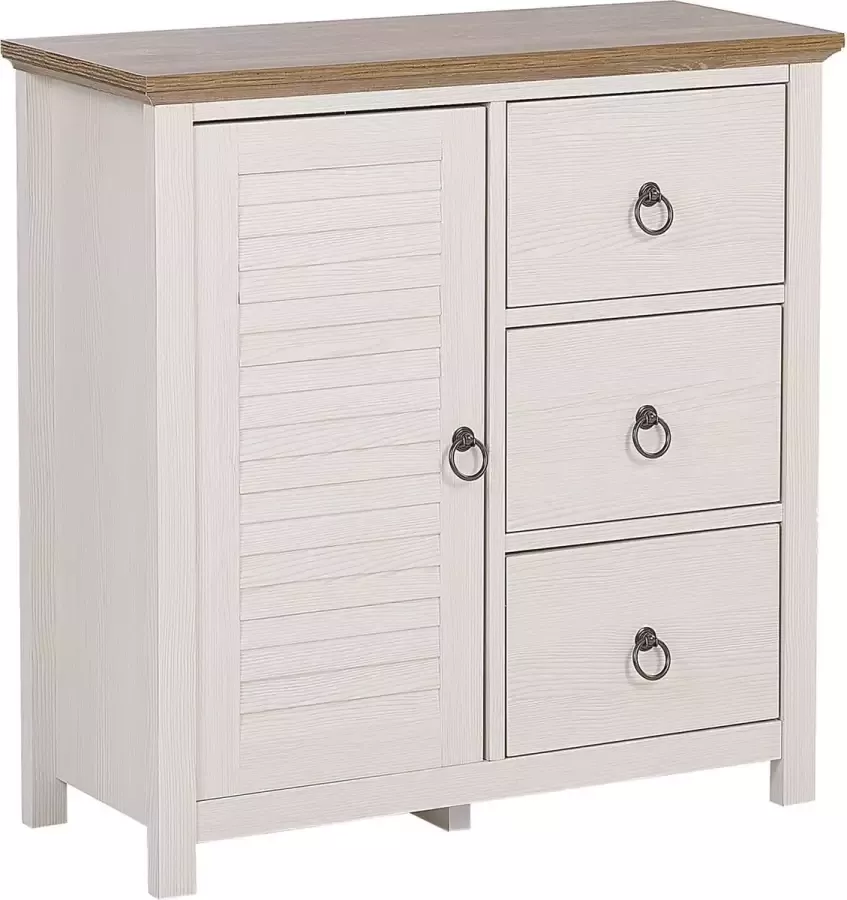 Beliani KIRKLAND Sideboard-Donkere houtkleur-MDF Vezelplaat - Foto 2