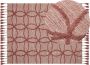 Beliani KIRSEHIR Laagpolig vloerkleed Rood 160 x 230 cm Katoen - Thumbnail 2