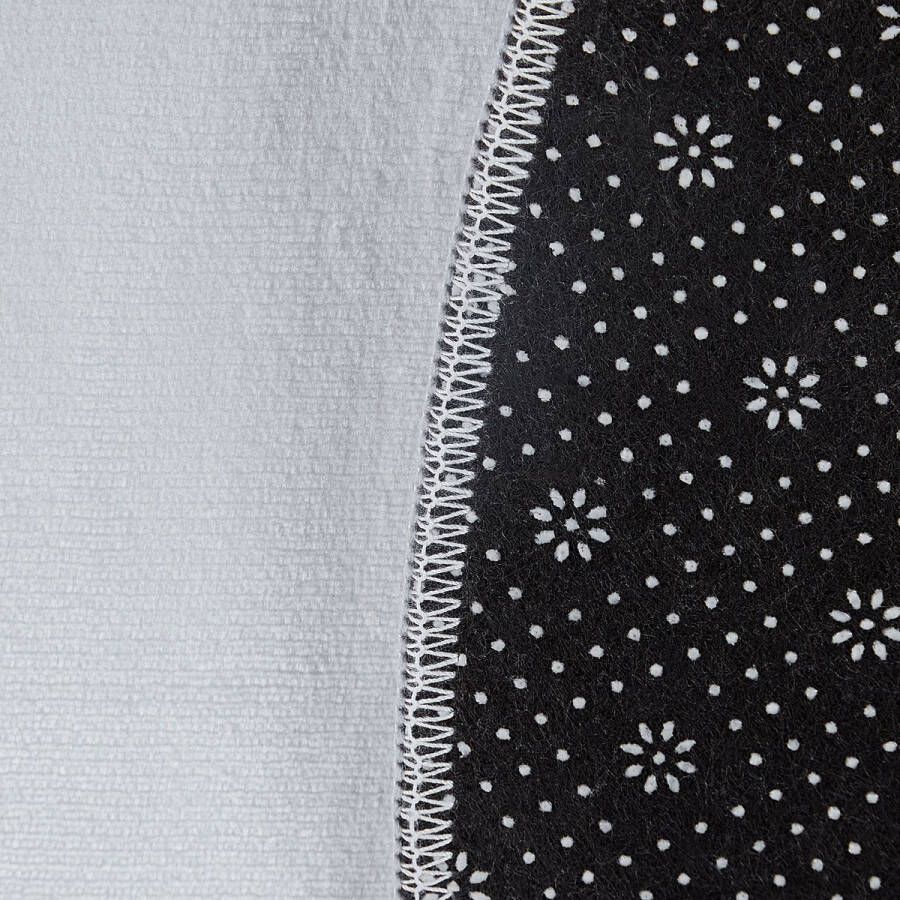 Beliani Vloerkleed kat polyester grijs ⌀ 100 cm KITTY - Foto 2