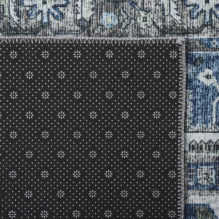 Beliani Vloerkleed grijs en blauw 60 x 200 cm KOTTAR