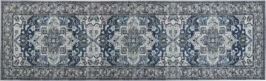 Beliani Vloerkleed grijs en blauw 60 x 200 cm KOTTAR - Foto 3