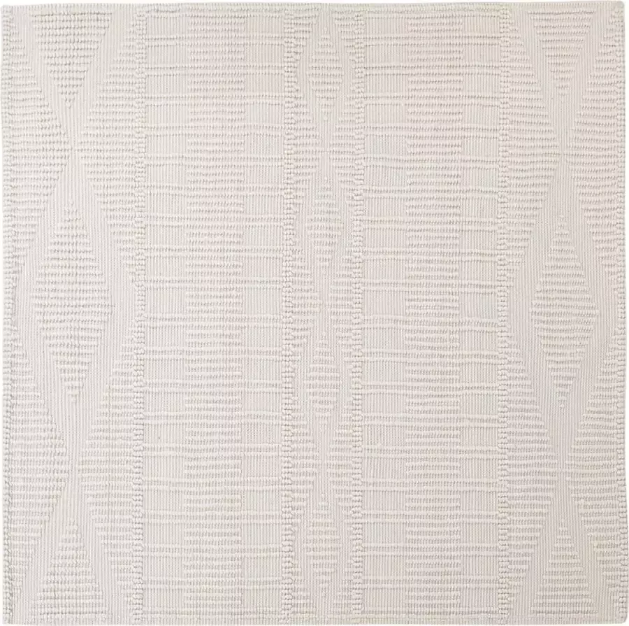 Beliani LAPSEKI Laagpolig vloerkleed Beige 200 x 200 cm Wol - Foto 2