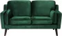 Beliani LOKKA Two Seater Sofa Groen Fluweel - Thumbnail 1