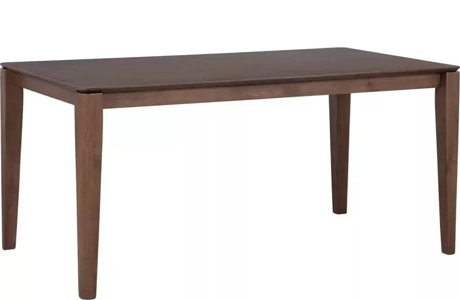 Beliani LOTTIE Eettafel Donkere houtkleur 90 x 160 cm MDF - Foto 1